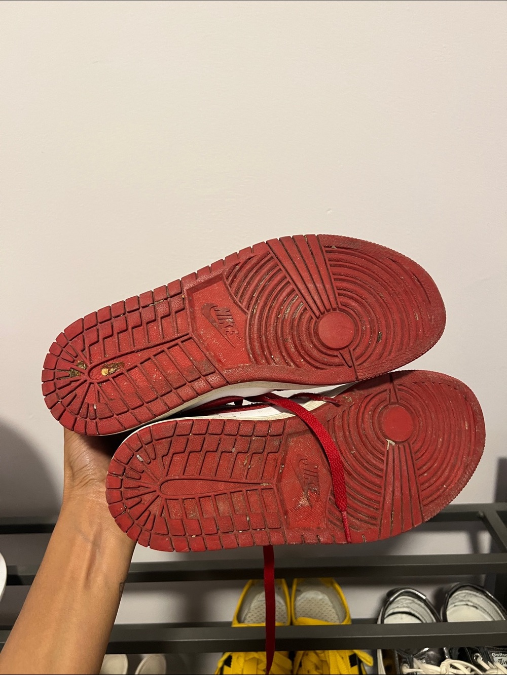 Nike Men’s Low-Top Sneakers - Red/White/Black - Picture 4 of 5